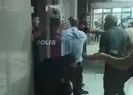 Polislere ve sağlıkçılara saldırı kamerada