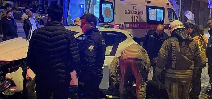 Ümraniye’de hız kazayı beraberinde getirdi!