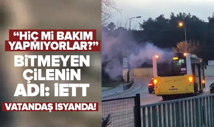 İETT sorunları bitmiyor! Pendik’te otobüste yangın paniğini kayda alan vatandaş: Hiç mi bakım yapmıyorlar