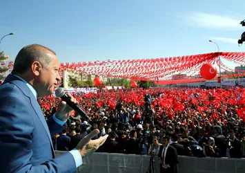Erdoğan şehitler için fatiha okudu