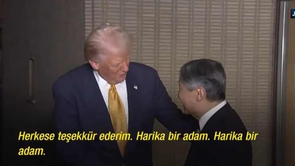 Trump Japonya imparatoru ile görüştü!