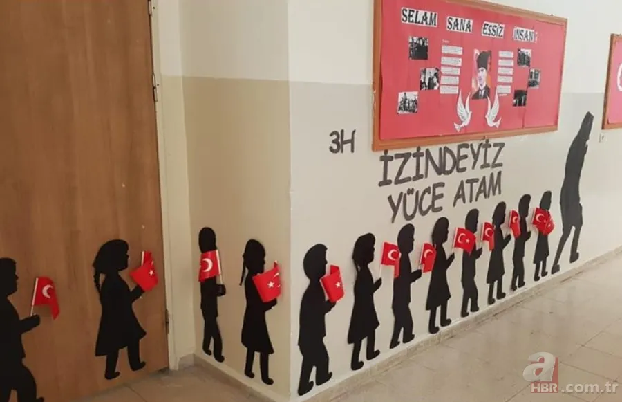 10 Kasım panosu nasıl yapılır? 10 Kasım Atatürk'ü Anma Günü pano çalışmaları! İşte örnek panolar ve yazıları... 6