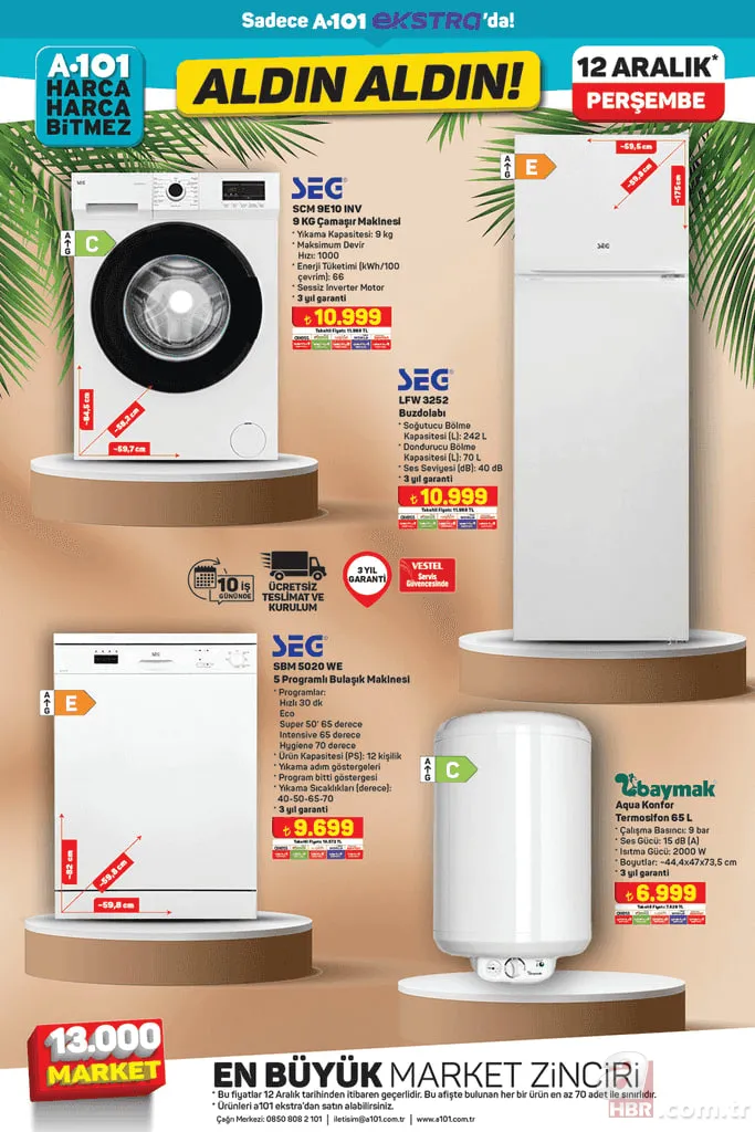 12 ARALIK A101 AKTÜEL KATALOG | Bu hafta A101 kataloğunda neler var? Blender, tava seti, çaydanlık, kurutmalık 16