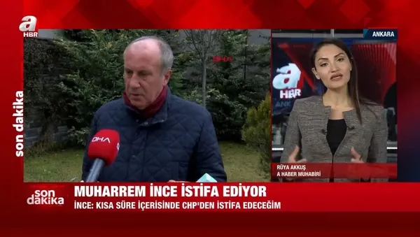 Muharrem İnce’den istifa açıklaması | Kılıçdaroğlu ve Akşener’i topa tuttu