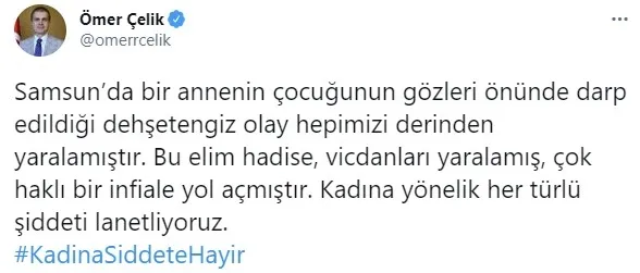 AK Parti’den Samsun’daki kadın cinayetine sert tepki