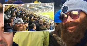 Diego Lugano derbiyi kılık değiştirerek izledi!