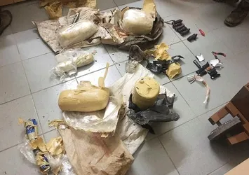 Suriye sınırında çok sayıda patlayıcı ele geçti