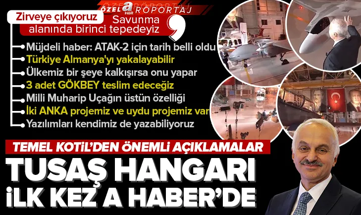 Temel Kotil’den A Haber’de müjdeli haberler