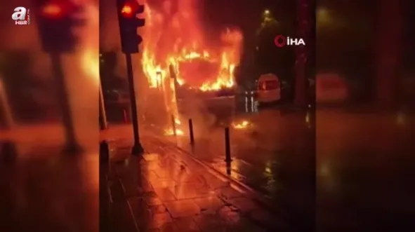 Servis şoförünün dikkati faciayı önledi