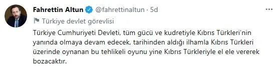 İletişim Başkanı Fahrettin Altun'dan KKTC AYM'sinin Kur’an kursu kararına sert tepki: İdeolojik ve dogmatik! - 5