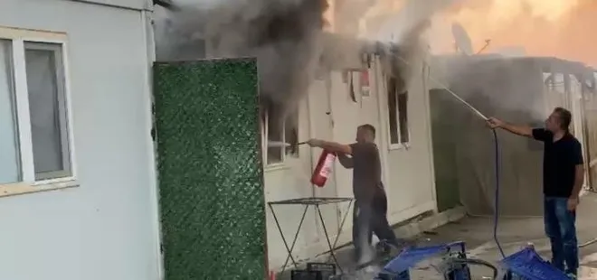 Konteyner kentte korkutan yangın