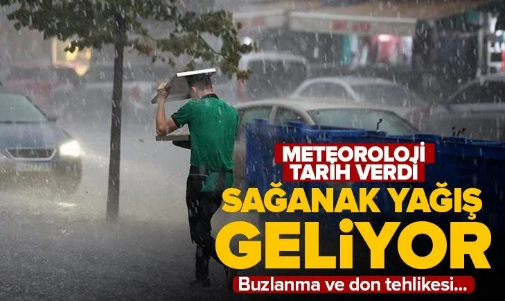 Sağanak yağış ve buzlanma geliyor! Meteoroloji gün verip uyardı! İstanbul Ankara İzmir’de bu hafta hava durumu nasıl olacak?