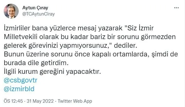 Fatih Portakal’dan Tunç Soyer’e İzmir’deki kötü koku için sert tepki: Bir unvanı hak etmek gerekiyor