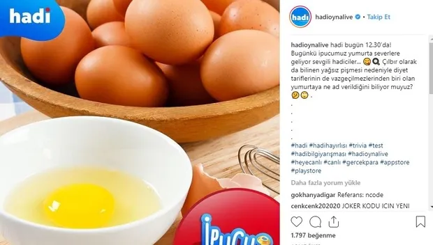 Hadi ipucu 28 Şubat: Çılbır olarak da bilinen yağsız pişirilen yumurtanın adı nedir? Hadi 12.30 - 1
