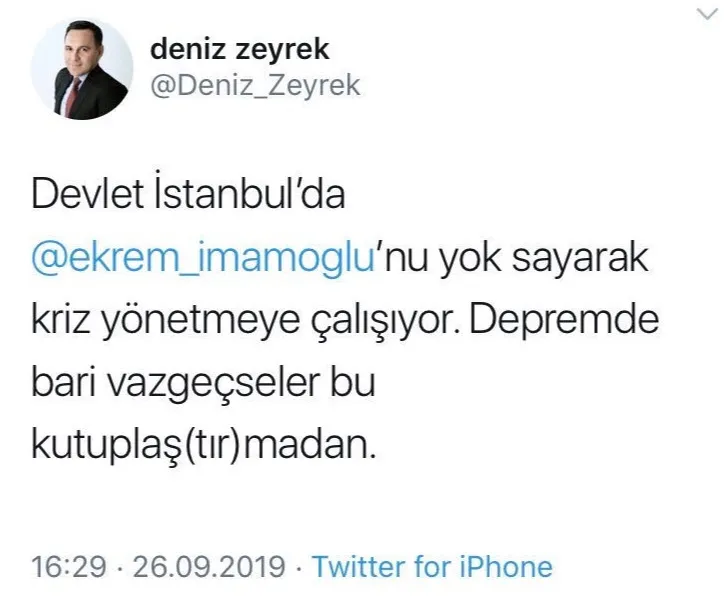 ’Ekrem İmamoğlu’nun AFAD toplantısına çağrılmadığı’ yalanını kimler yaydı?