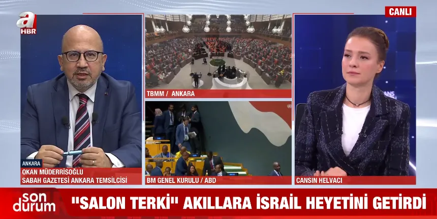 1790931303969.png 10 gün arayla iki benzer görüntü: Başkan Erdoğan kürsüye çıktı, Yeni Parti heyeti salonu terk etti! Tavır akıllara İsrail'i getirdi - 2