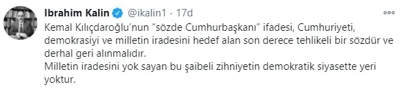 Cumhurbaşkanı Yardımcısı Fuat Oktay: Kemal Kılıçdaroğlu millet iradesine en büyük saygısızlığı yaptı