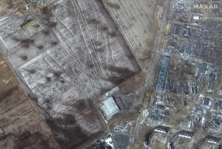 Havadan görüntülendi! Ateş çemberi Kiev'i sardı