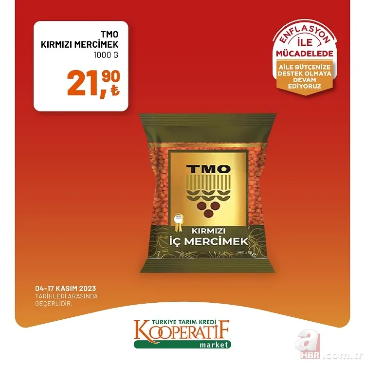 Tarım Kredi Market indirim yarın sona eriyor! 40'lı tuvalet kağıdı 154,90 TL, Çay 89 TL, 100'lü peçete 13,90 TL ve pilavlık bulgur 48,90 TL'den satışa sunuyor 20