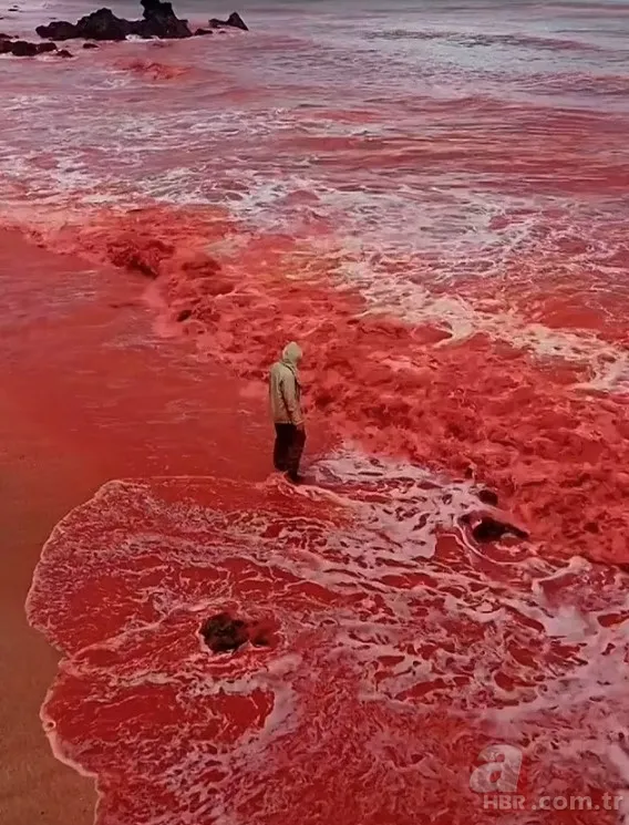 İran’da ‘Kan Yağmuru’: Sahil kırmızıya boyandı! 1