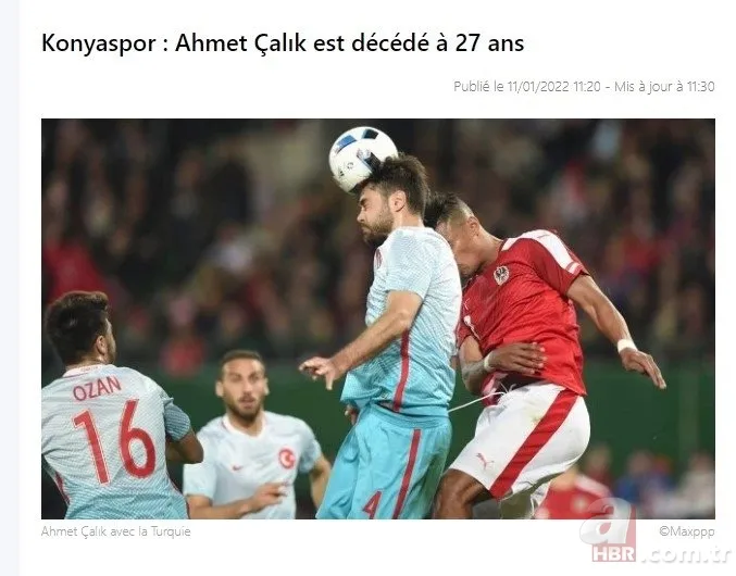 Futbolcu Ahmet Çalık'ın ölümü dünya basınında! Manşetten verdiler: Türkiye'de trajedi 10