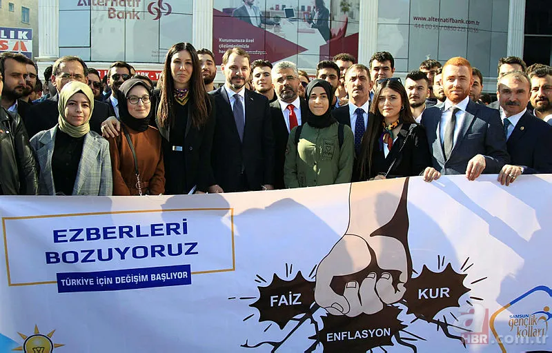 Bakan Berat Albayrak'a Samsun'da sevgi seli 6