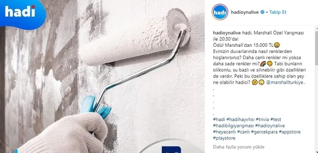 Hadi ipucu 18 Şubat: Silikonlu, su bazlı ve silinebilir özelliklere sahip olan şey nedir? Hadi 20.30 - 1