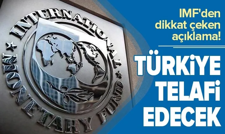 IMF'den dikkat çeken Türkiye açıklaması: Virüs salgınının yarattığı olumsuz etkiyi telafi edecek