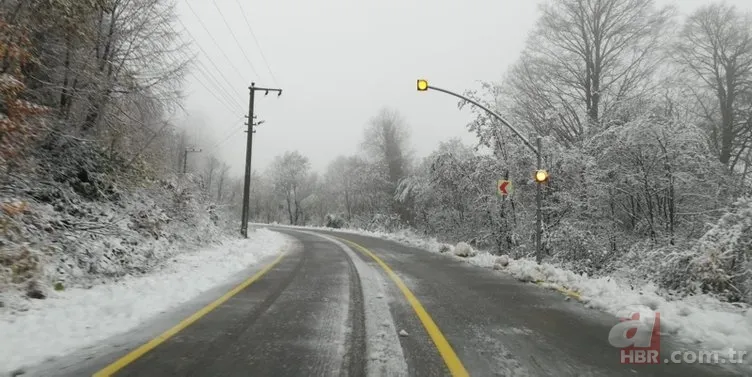 Kocaeli ve Bolu'nun yüksek kesimlerine ilk kar düştü 12