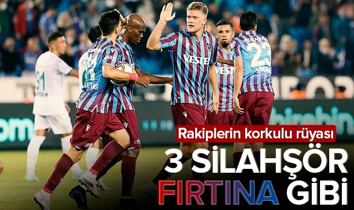 Trabzonspor’da gollere 3 oyuncu damga vurdu