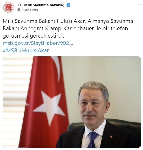 Son dakika: Milli Savunma Bakanı Akar'dan kritik Almanya teması - 1