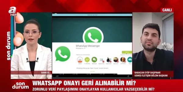 WhatsApp sözleşmesini imzalayanlar dikkat! Uzman isim A Haber canlı yayınında tüm sorulara yanıt verdi