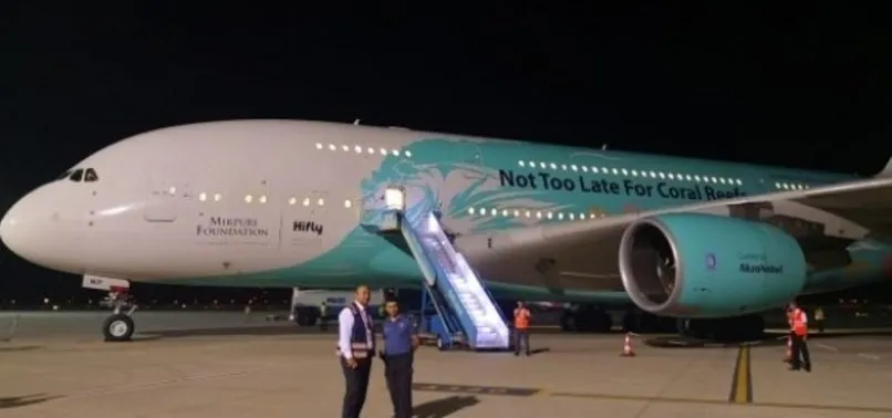 Dünyanın en büyük uçağı, Thomas Cook mağdurlarını almak için Türkiye'ye geldi