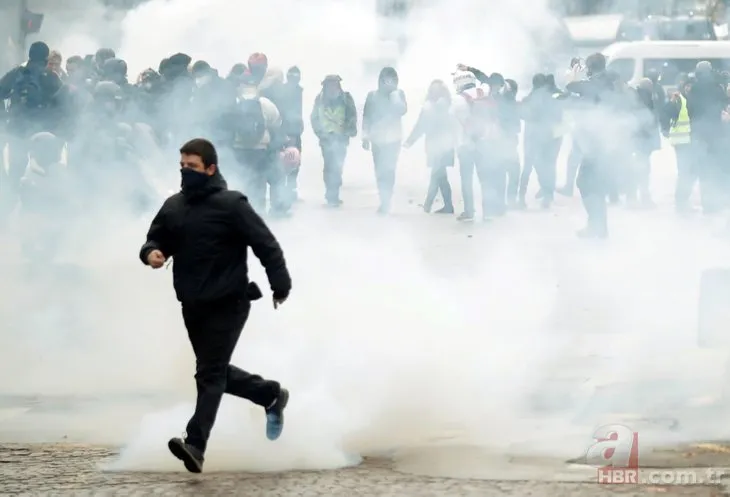 Sarı yelekliler yine sahnede! Paris meydan savaşı