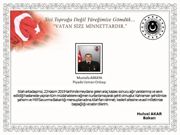 Barış Pınarı Harekatı bölgesinden acı haber: Bir asker şehit oldu - 1