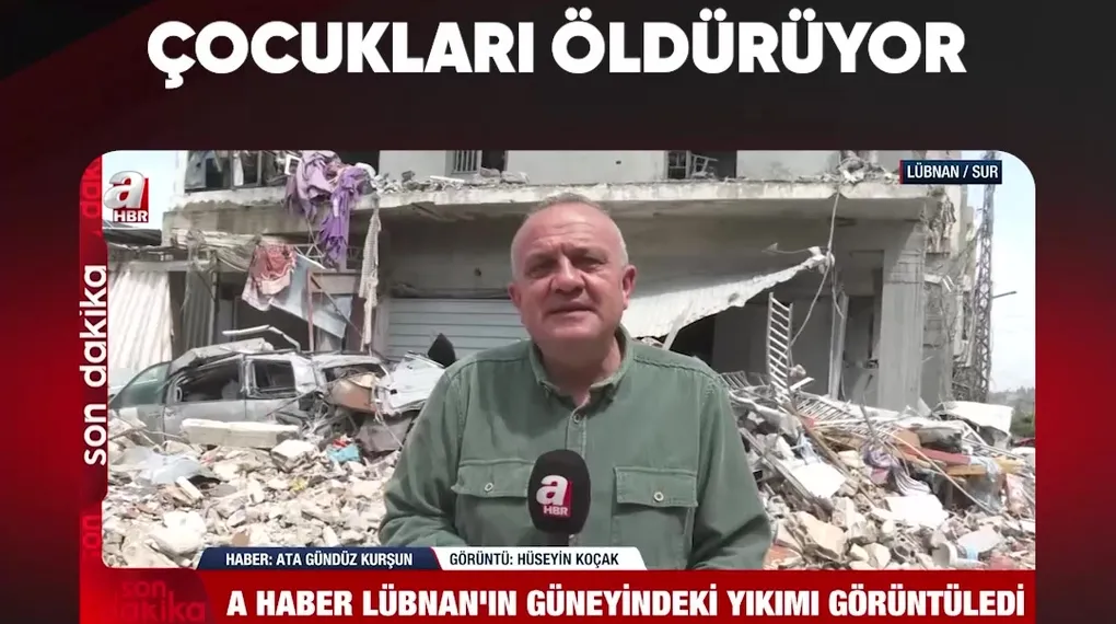 İSRAİL LÜBNAN'DA SİVİLLERİ ÖLDÜRÜYOR