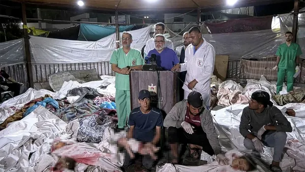 Gazze’deki hastane katliamına tepkiler çığ gibi! Katilsin İsrail kahrol İsrail