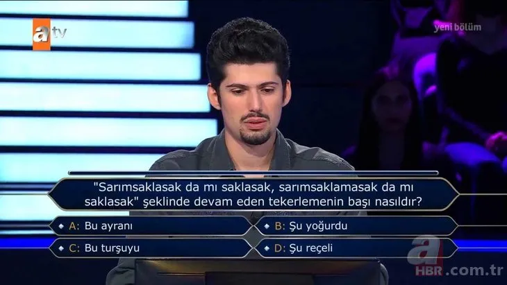 Milyoner'e damga vuran yarışmacı: Bu soruda elenmek marifet ister! ''Onur öğrencisi olarak mezun oldum'' dedi ama...