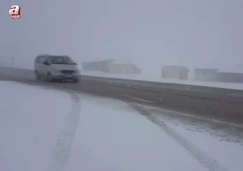 Kop Dağında mayıs ayında kar yağışı