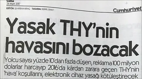 Cumhuriyet'ten skandal THY haberi - 1
