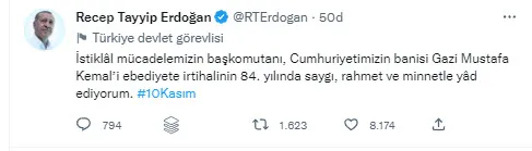 Son dakika: Büyük Önder Gazi Mustafa Kemal Atatürk'ün ebediyete intikalinin 84'üncü yılı! Başkan Erdoğan ve devlet erkanı Anıtkabir'de - 8