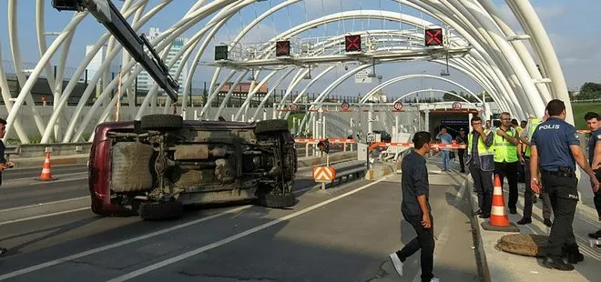 Avrasya Tüneli girişinde kaza