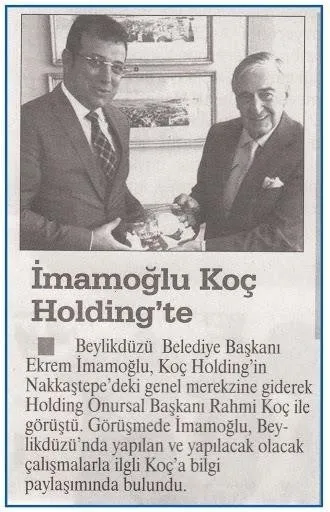 Chp Li Ekrem Imamoglu Ndan Koc Holding E Ihale Yagmuru
