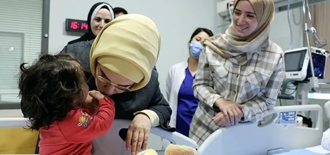 Emine Erdoğan’dan Gazze’den getirilen hasta çocuklara şefkat eli