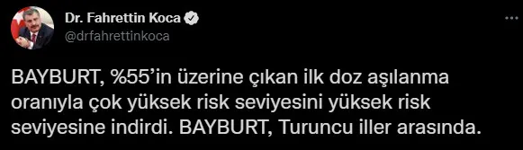 Son dakika: Sağlık Bakanı Fahrettin Koca mavi kategoriye dönen illeri açıkladı - 3