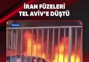 İRAN FÜZELERİ TEL AVİV’E DÜŞTÜ