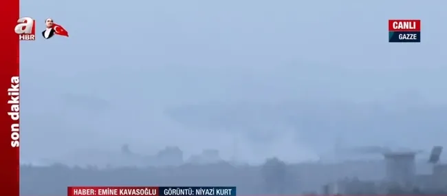 Katil İsrail yine sivil hedefleri vurdu! A Haber savaş hattında