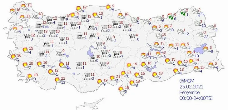 Kar ne zaman yağacak | Meteoroloji hava durumu | İstanbul’da bugün hava nasıl olacak? 25 Şubat Perşembe hava durumu
