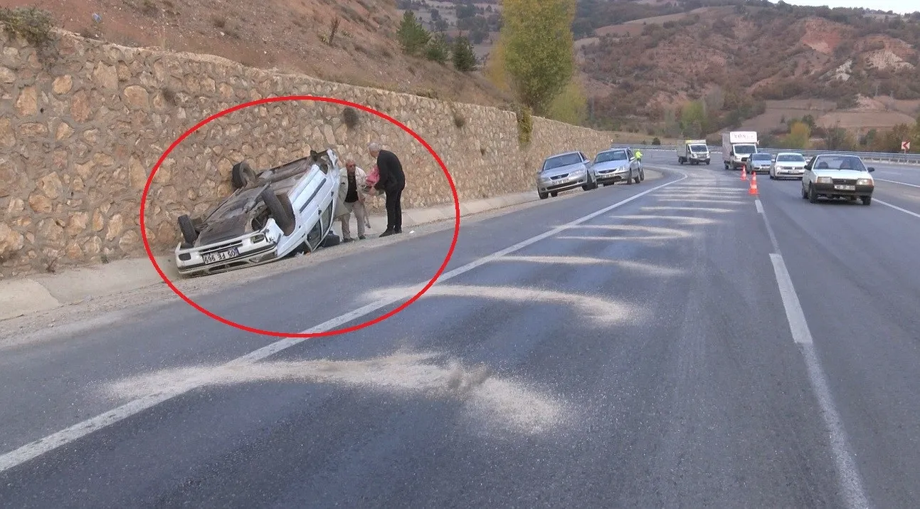 Son dakika: Yola dökülen yağ kazaya neden oldu!