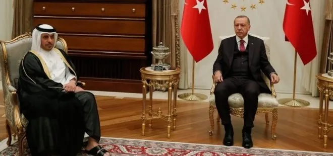 Başkan Erdoğan, Katar Başbakanı El-Sani’yi kabul etti